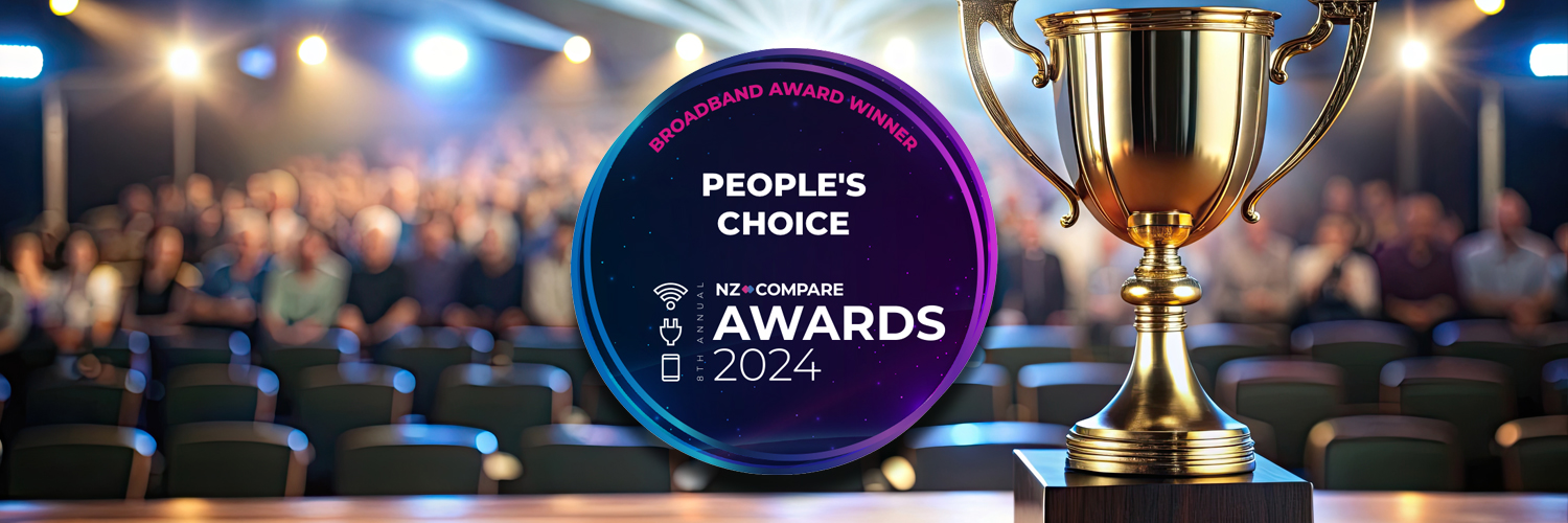 Voyager Wins NZCompare People's Choice Award for Broadband – Three Years Running!